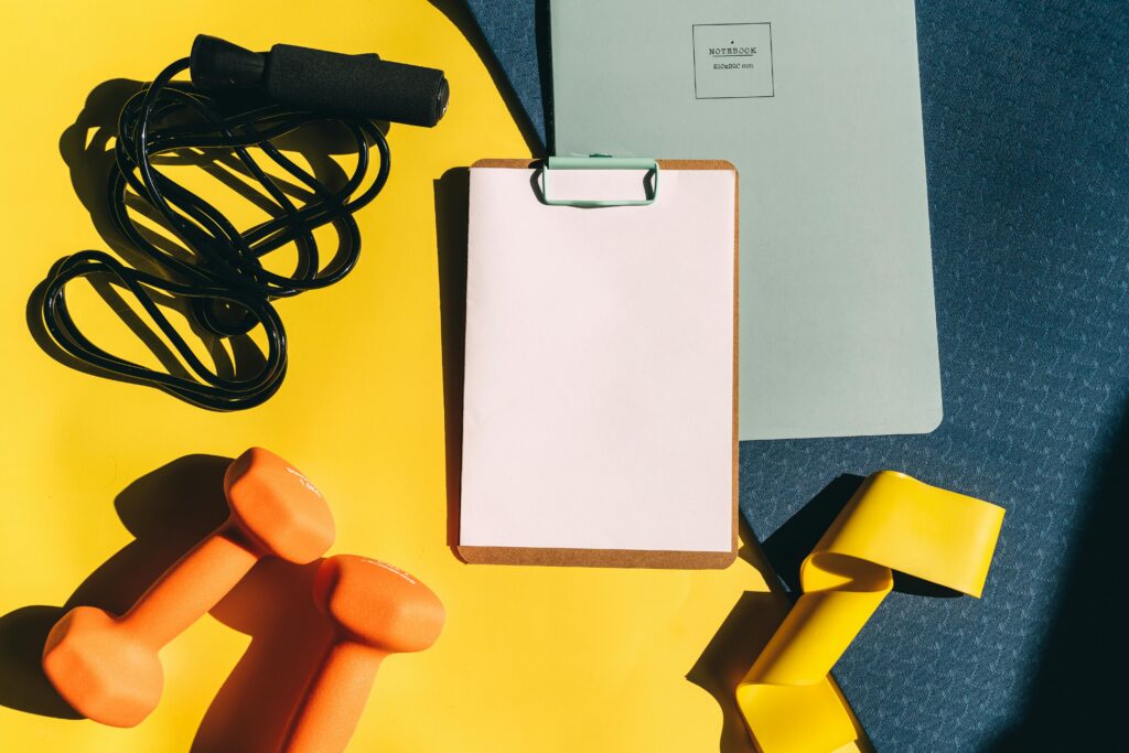 habit stacking for fitness - preparing workout essentials