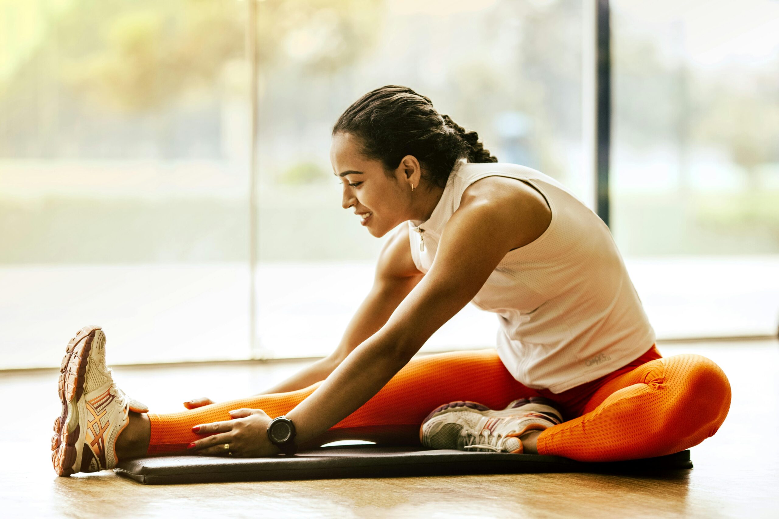 woman doing active recovery workouts